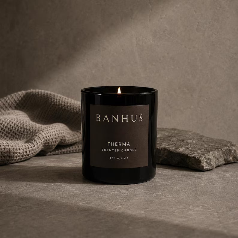 Therma Scented Candle - Smoked Oak and Cedarwood